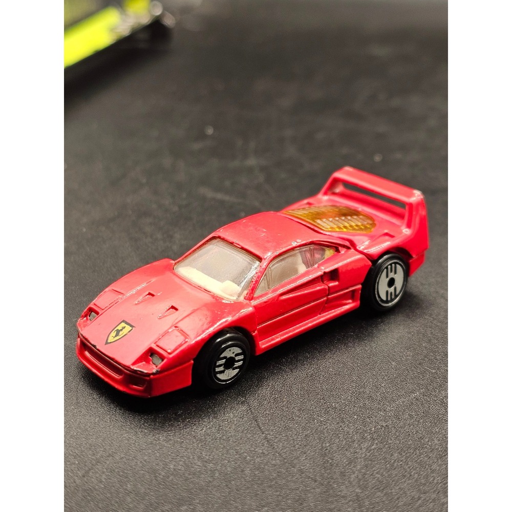 Hot Wheels Ferrari F40 Red 1988 Mattel Vintage Diecast Car Malaysia Tan Interior